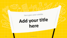 Diapositive 03 - C’est la rentrée ! Modèle Gratuit pour PowerPoint (Jaune)