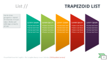 Trapezoid List - SmartArt Graphic for PowerPoint