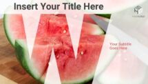 ABC Free PowerPoint Template - Letter W