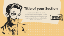 Diapositive 19 - Modèle Pub Rétro pour PowerPoint et Google Slides