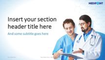 Medical and Health PowerPoint Template - Section Header - Example 2