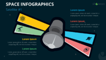 Space Infographics for PowerPoint - Satellite