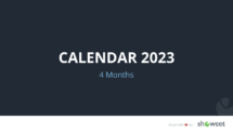 2023 Calendar for PowerPoint and Google Slides - 4 Months