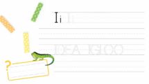Learn ABC and Trace the Letter I - PowerPoint Worksheet