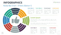PowerPoint Infographic Element - Radial Bar Chart with 8 Parts - Option 1