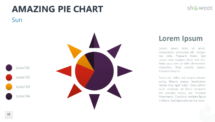 Amazing Pie Chart for PowerPoint - Sun