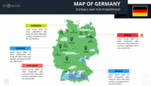 Free Editable Map of Germany for PowerPoint