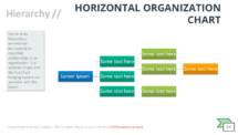 Horizontal Organization Chart - SmartArt Graphic for PowerPoint