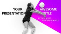 Sports - Volleyball PowerPoint Template