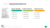 PowerPoint SmartArt Graphics - Square Accent List Template