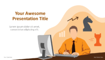 Cartoon Business PowerPoint and Google Slides Template - Theme 10