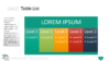 PowerPoint SmartArt Graphics - Table List Template