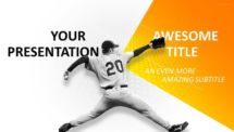 Sports - Baseball PowerPoint Template