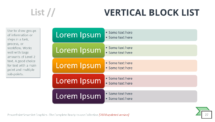 Vertical Block List - SmartArt Graphic for PowerPoint