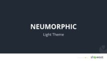 Section slide introducing light background Neumorphic diagrams for presentations