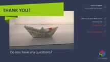 Origami PowerPoint Template - Closure Slide