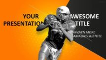 30 Sports - PowerPoint Template - Orange