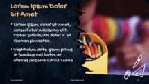 Doodles Template for PowerPoint - Right Picture Placeholder