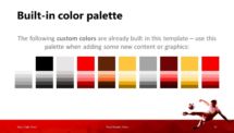Free Soccer PowerPoint Template (Red) - Color Palette
