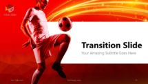 Soccer PowerPoint Template (Red) - Transition (Section) Slide 6