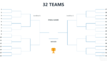 Tournament Bracket Template for PowerPoint with 2 Sides - 32 Teams