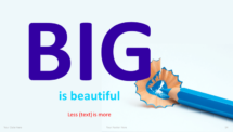 Pencils PowerPoint Template - Big Letters