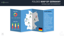 Free Folded Map of Germany for PowerPoint