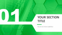 Corpo - Business Template for PowerPoint - Green (Section Slide #1)