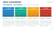 2023 Calendar for PowerPoint and Google Slides - 4 Months - Slide 25
