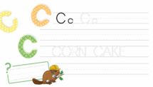 Learn ABC and Trace the Letter C - PowerPoint Worksheet