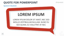 Quote Template for PowerPoint - Modern Speech Bubble