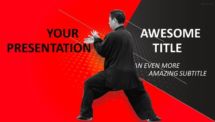 Sports - Tai Chi Chuan PowerPoint Template
