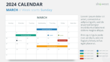 2024 March Calendar Layout, Sunday Start