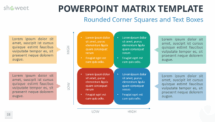 Free Matrix for PowerPoint with Rounded Corner Squares