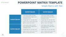 Free Simple Matrix for PowerPoint