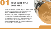 Corpo - Business Template for PowerPoint - Orange (Title and Content Slide w/ Picture Placeholder)