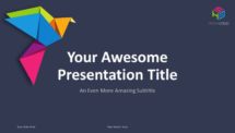 Origami PowerPoint Template - Cover Slide 1