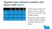 Origami PowerPoint Template - Table