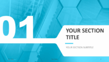 Corpo - Business Template for PowerPoint - Blue (Section Slide #1)