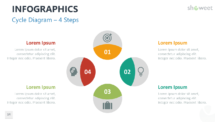 PowerPoint Infographic Element - Cycle Diagram with 4 Steps