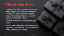 Bullet point content slide in Black Friday PowerPoint template with black background and red highlights.