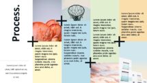 Plus Template for PowerPoint - 4 Pictures with Text (Full Vertical Width)