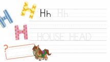 Learn ABC and Trace the Letter H - PowerPoint Worksheet