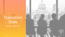 Transitions - PowerPoint Template (Orange) - Transition Slide Option 3