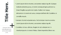Plus Template for PowerPoint - Title and Content (Green Background)