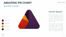 Amazing Pie Chart for PowerPoint - Rounded Triangle