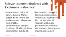 Retro - Free PowerPoint Template - 2 Columns Layout