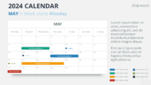 2024 May Calendar Layout, Monday Start