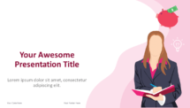 Cartoon Business PowerPoint and Google Slides Template - Theme 15
