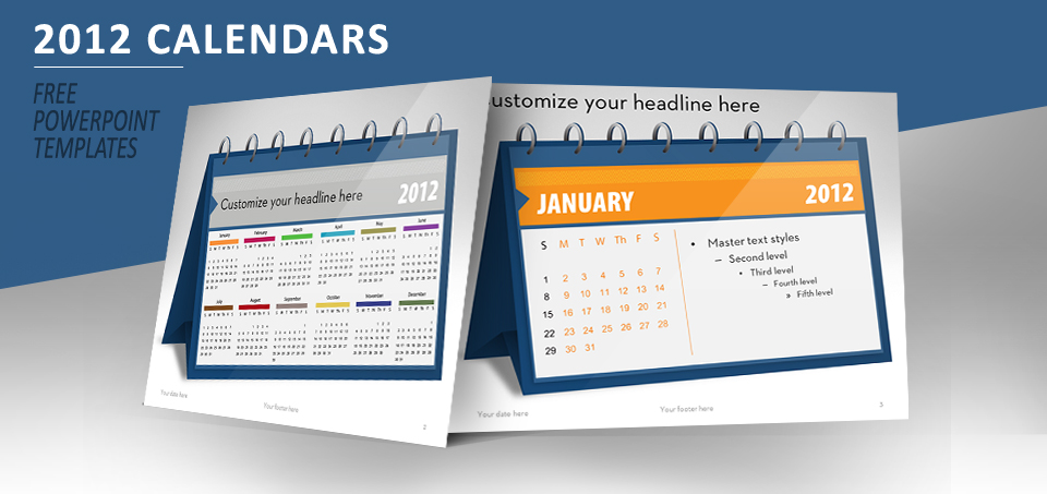 2012 calendar for PowerPoint